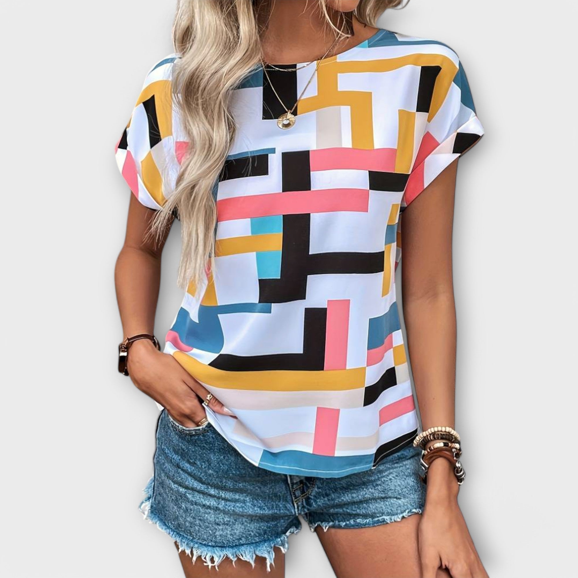 Chloe - Blouse à Manches Courtes