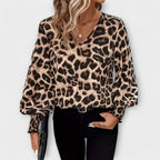 Blouse Imprimé Léopard Audacieuse et Stylée