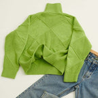 Denise | Pull Tricot à Col Montant Confortable