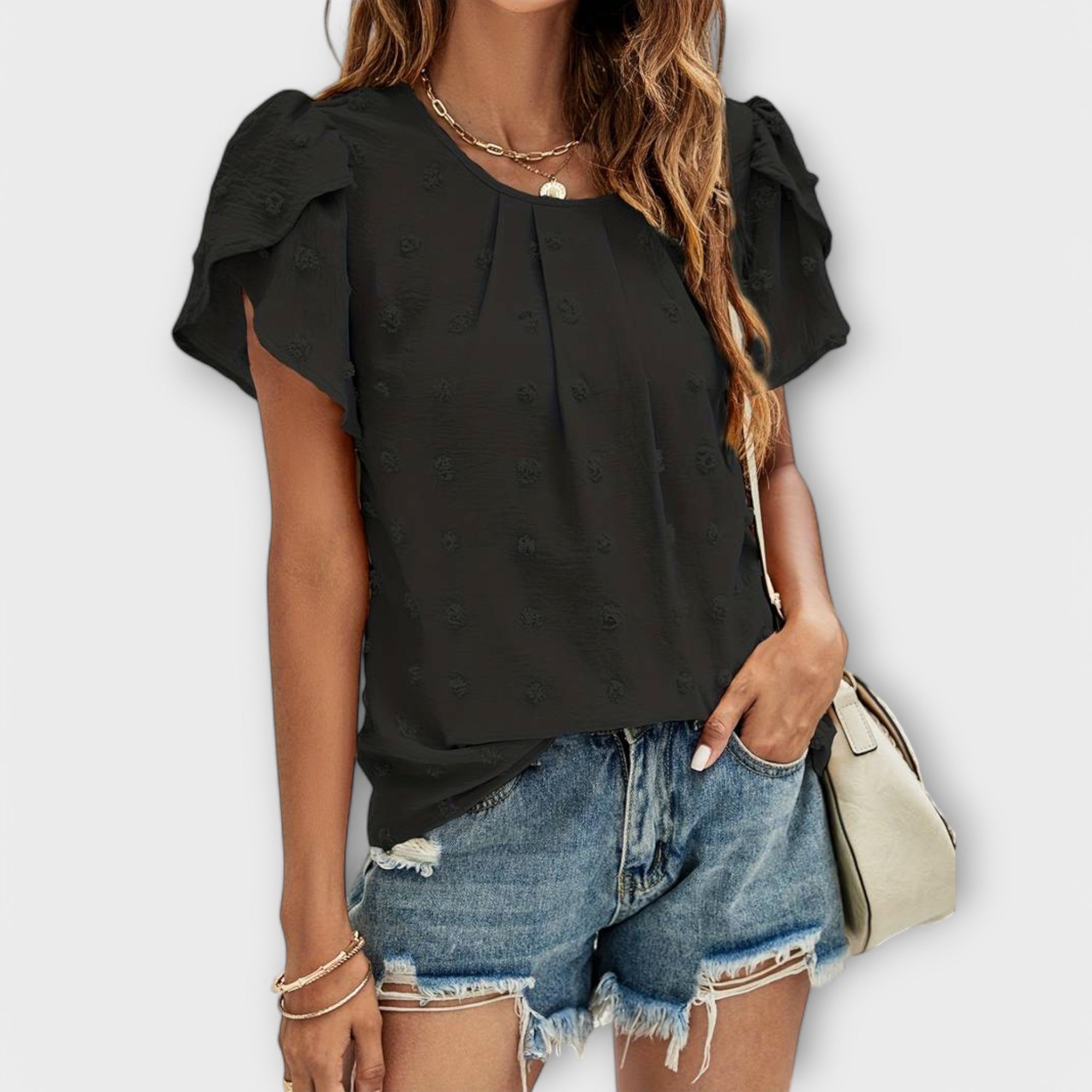 Charlotte - blouse à pois