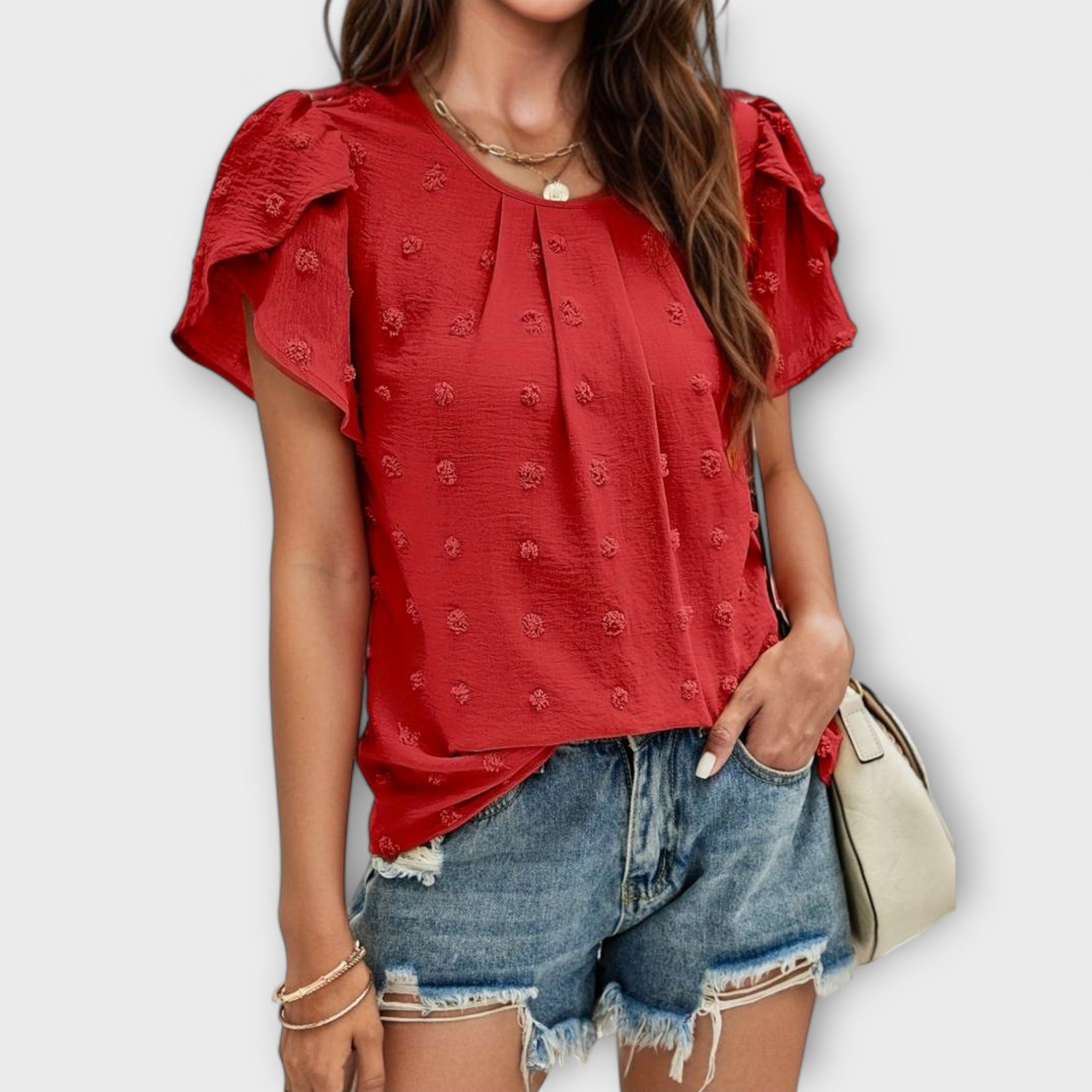 Charlotte - blouse à pois