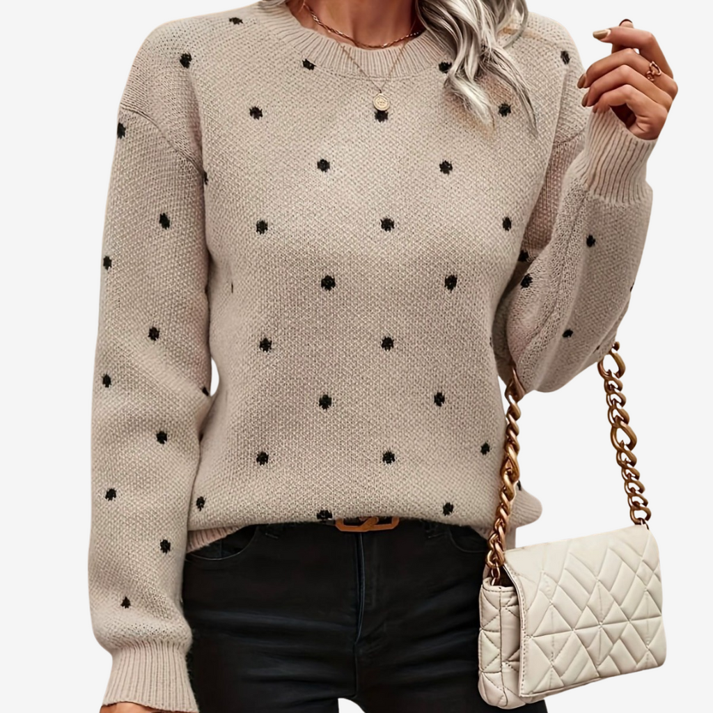 Aveline™ Pull Élegant à Pois