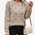 Aveline™ Pull Élegant à Pois