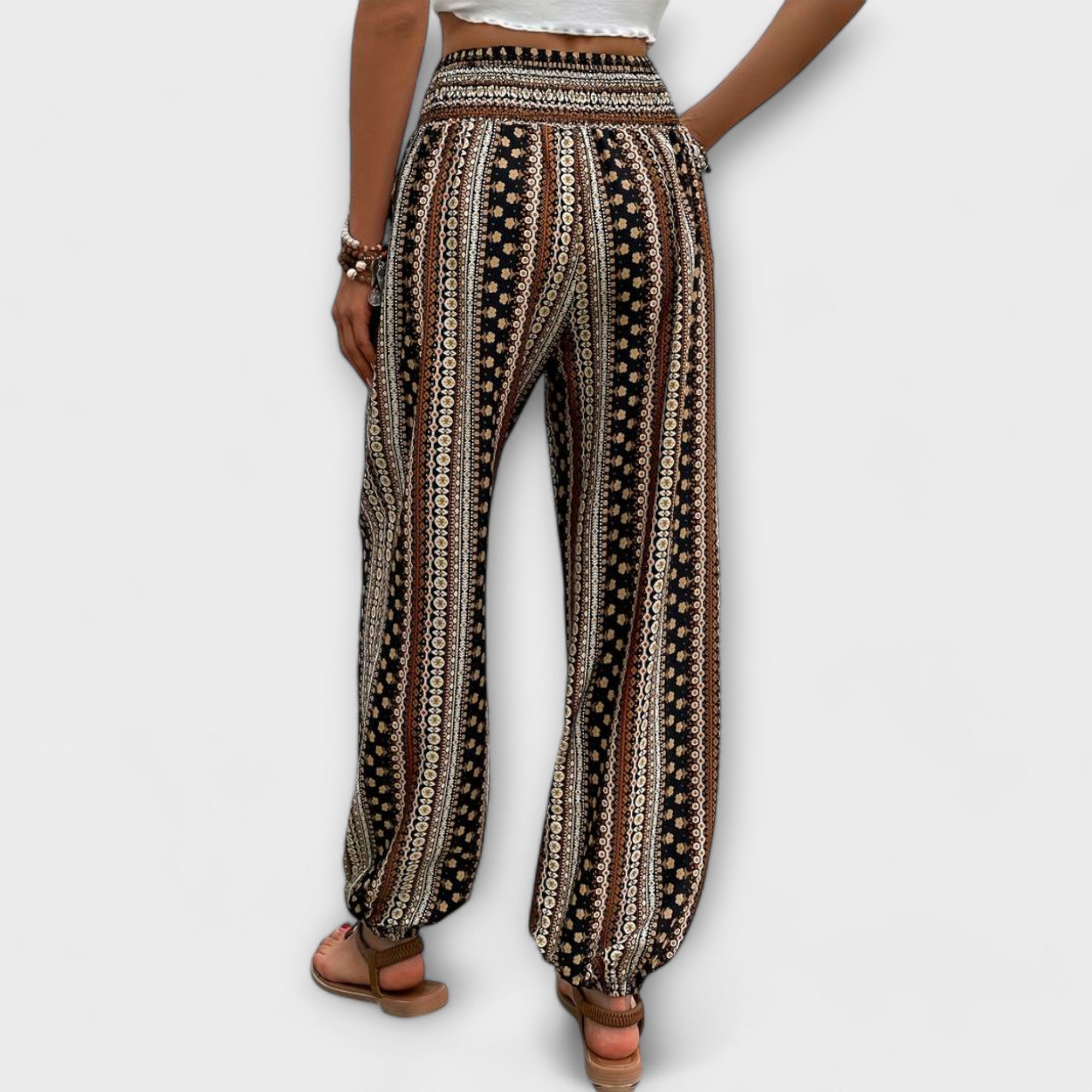 Pantalons avec Imprimé Ethnique