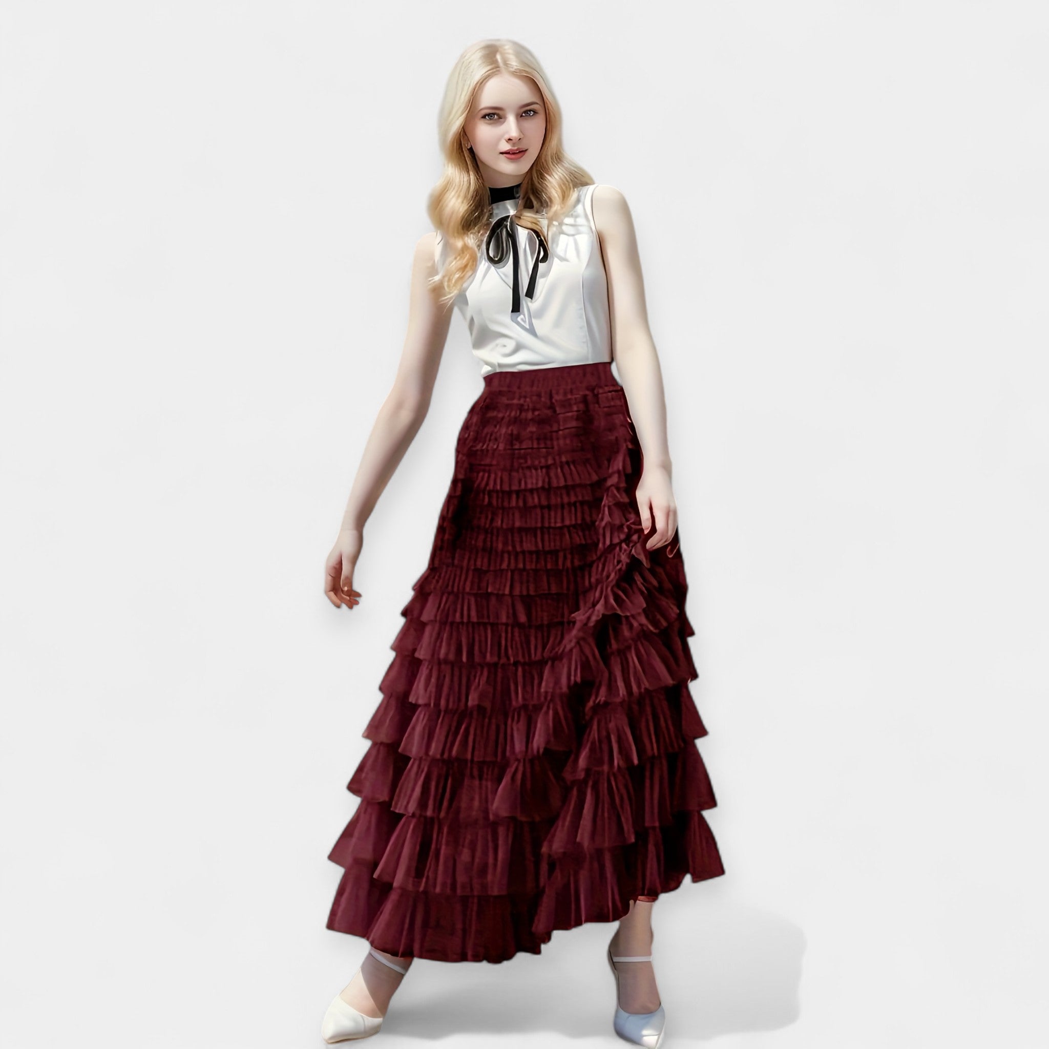 Jupe en Tulle avec Volume et Élégance
