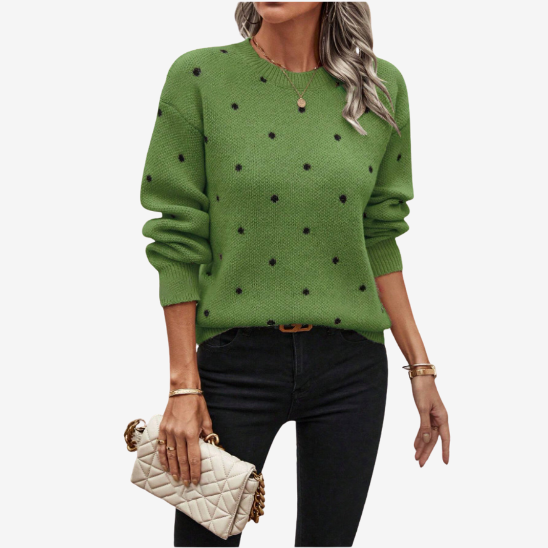 Aveline™ Pull Élegant à Pois