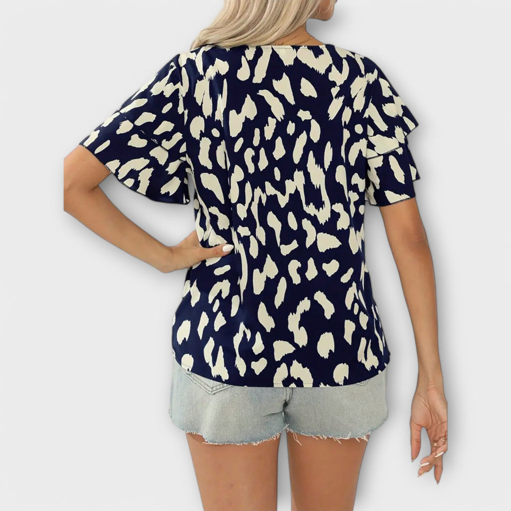 Evelyn - T-shirt décontracté à col rond