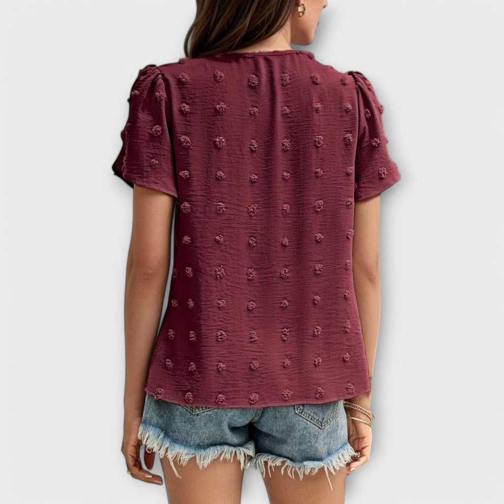 Charlotte - blouse à pois