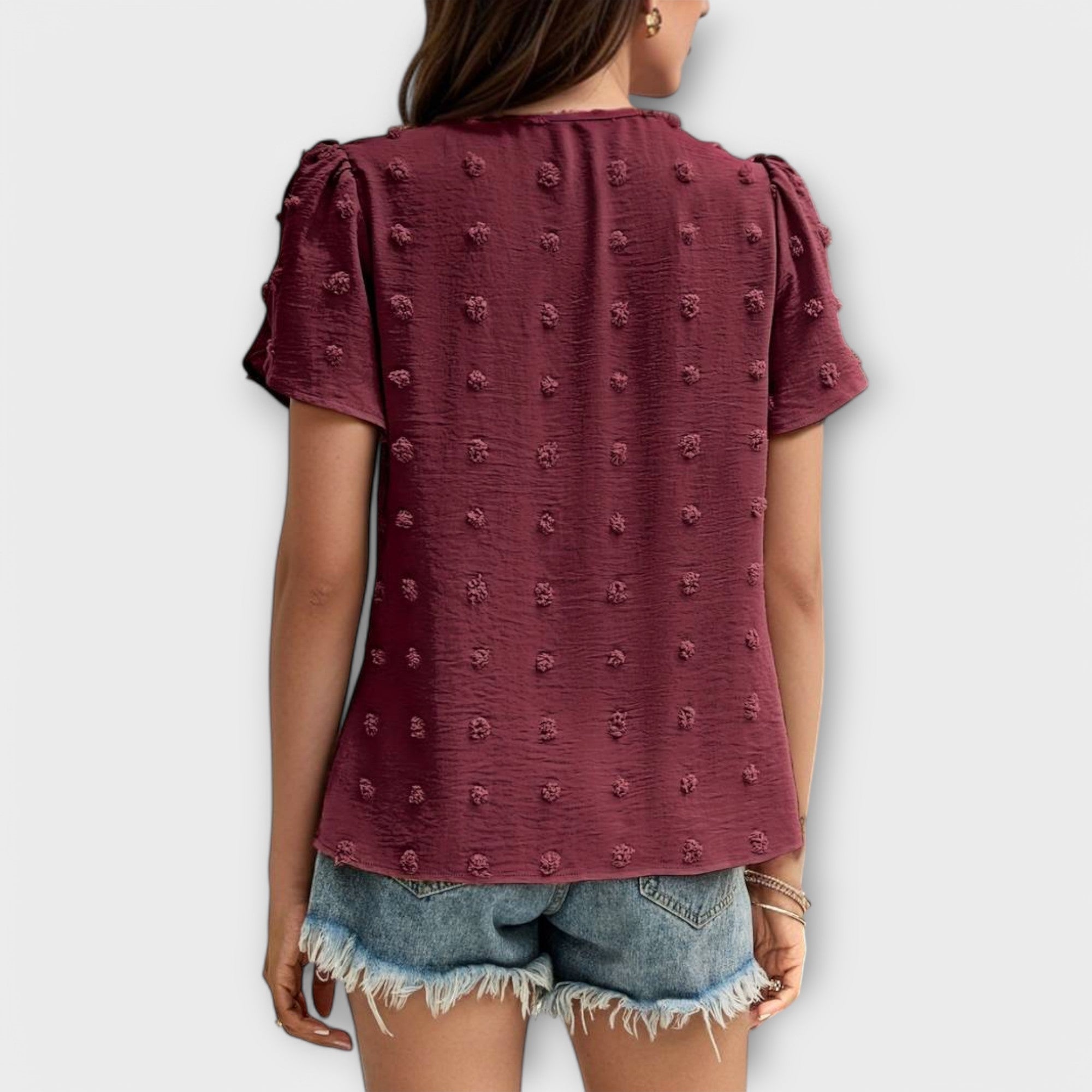 Charlotte - blouse à pois