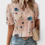 Emily - Blouse V-Cou à l'Élégance Intemporelle