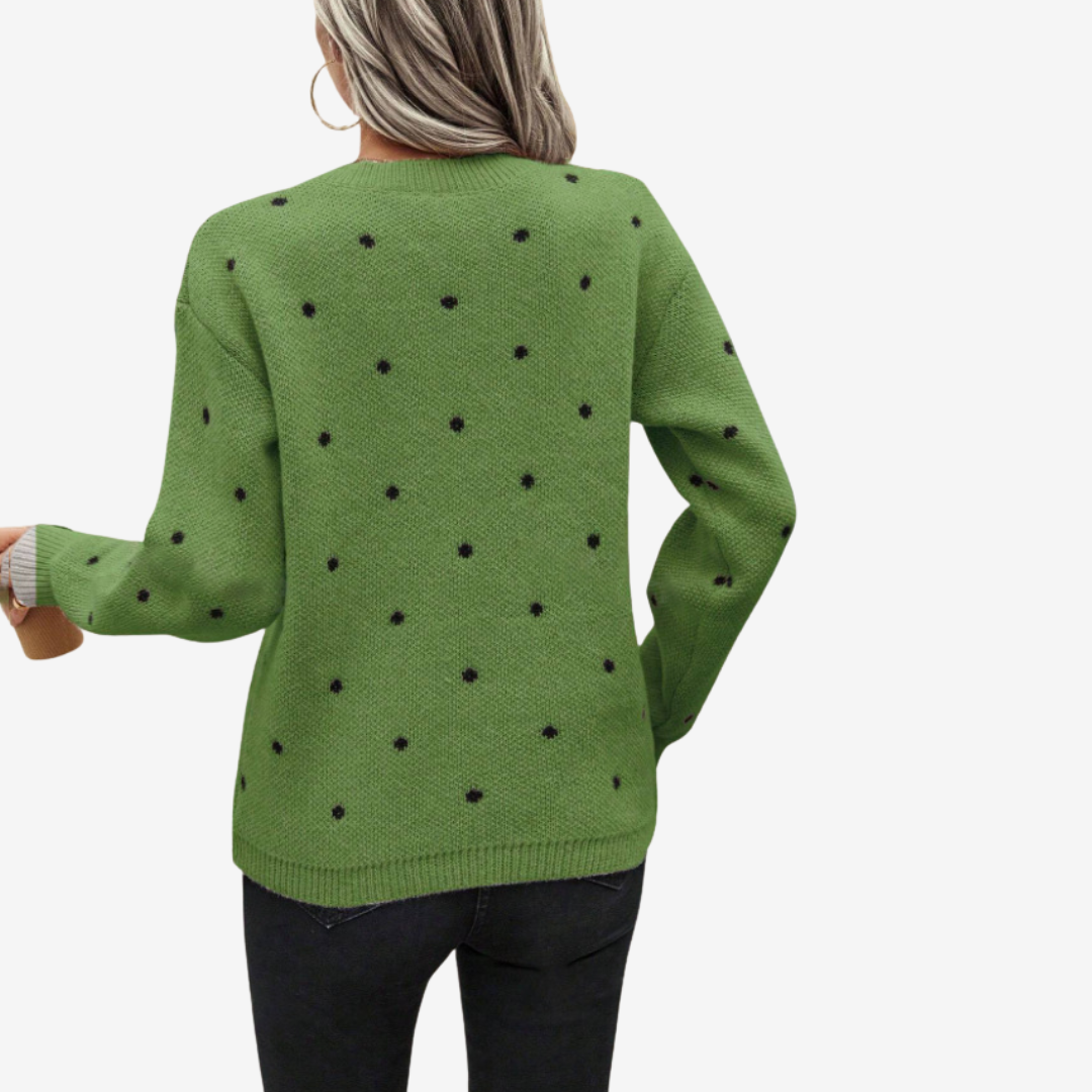 Aveline™ Pull Élegant à Pois