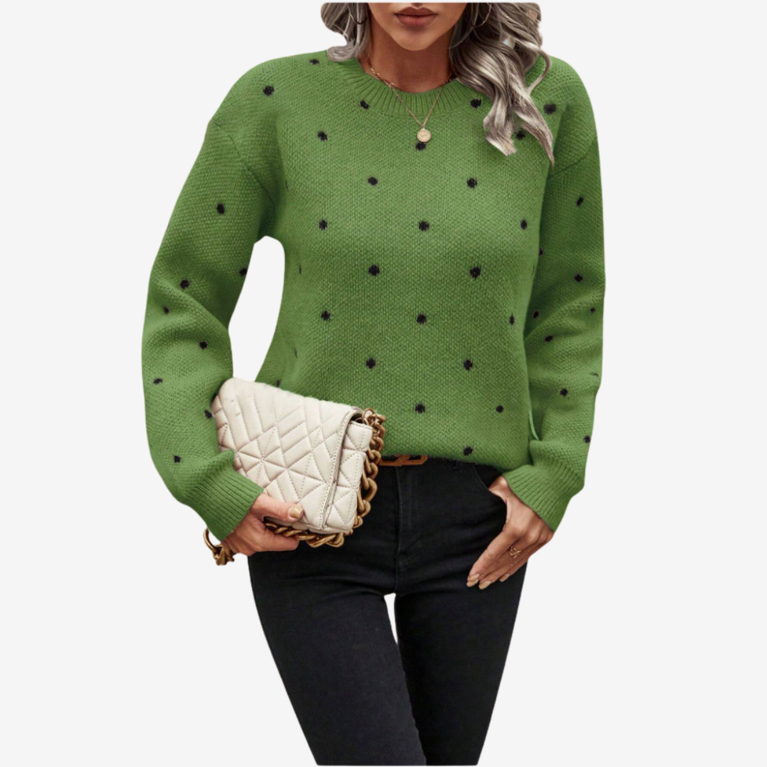 Aveline™ Pull Élegant à Pois