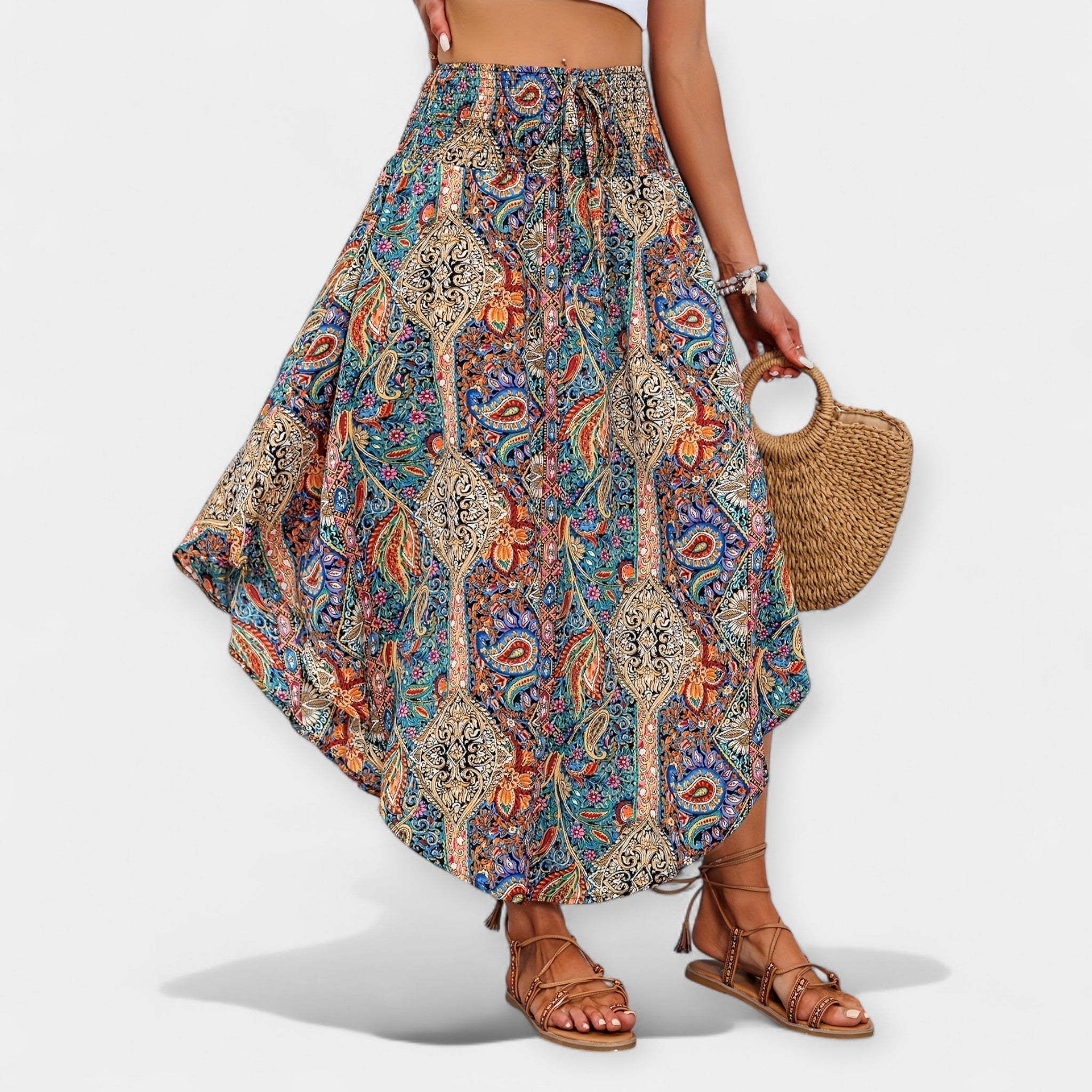 Jupe Florale A-Ligne