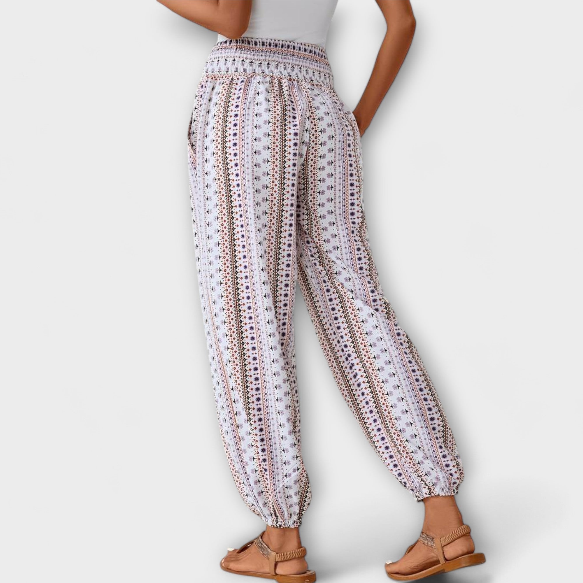 Pantalons avec Imprimé Ethnique