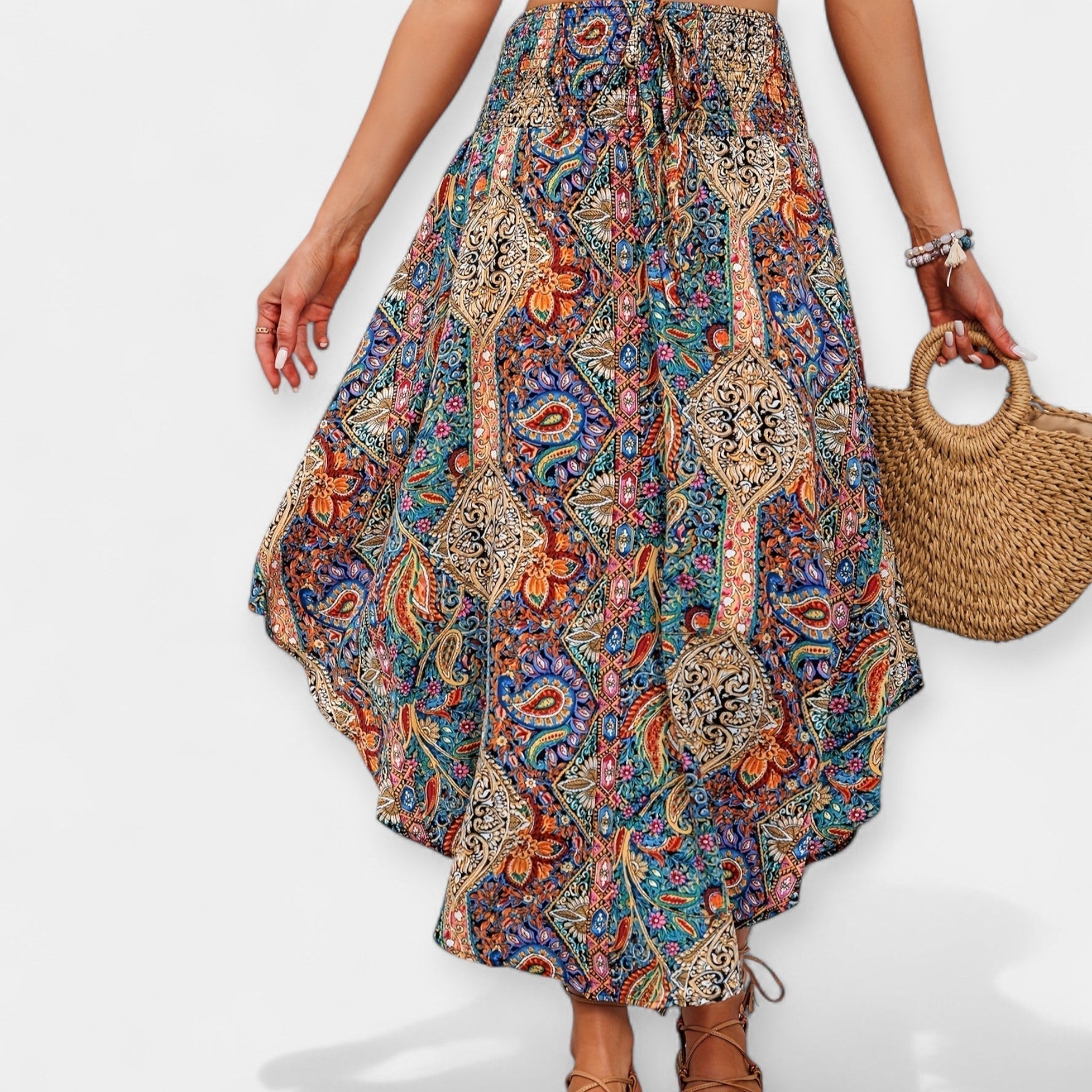 Jupe Florale A-Ligne