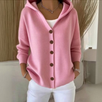 Nylah | Gilet à Capuche Boutonné