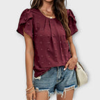 Charlotte - blouse à pois