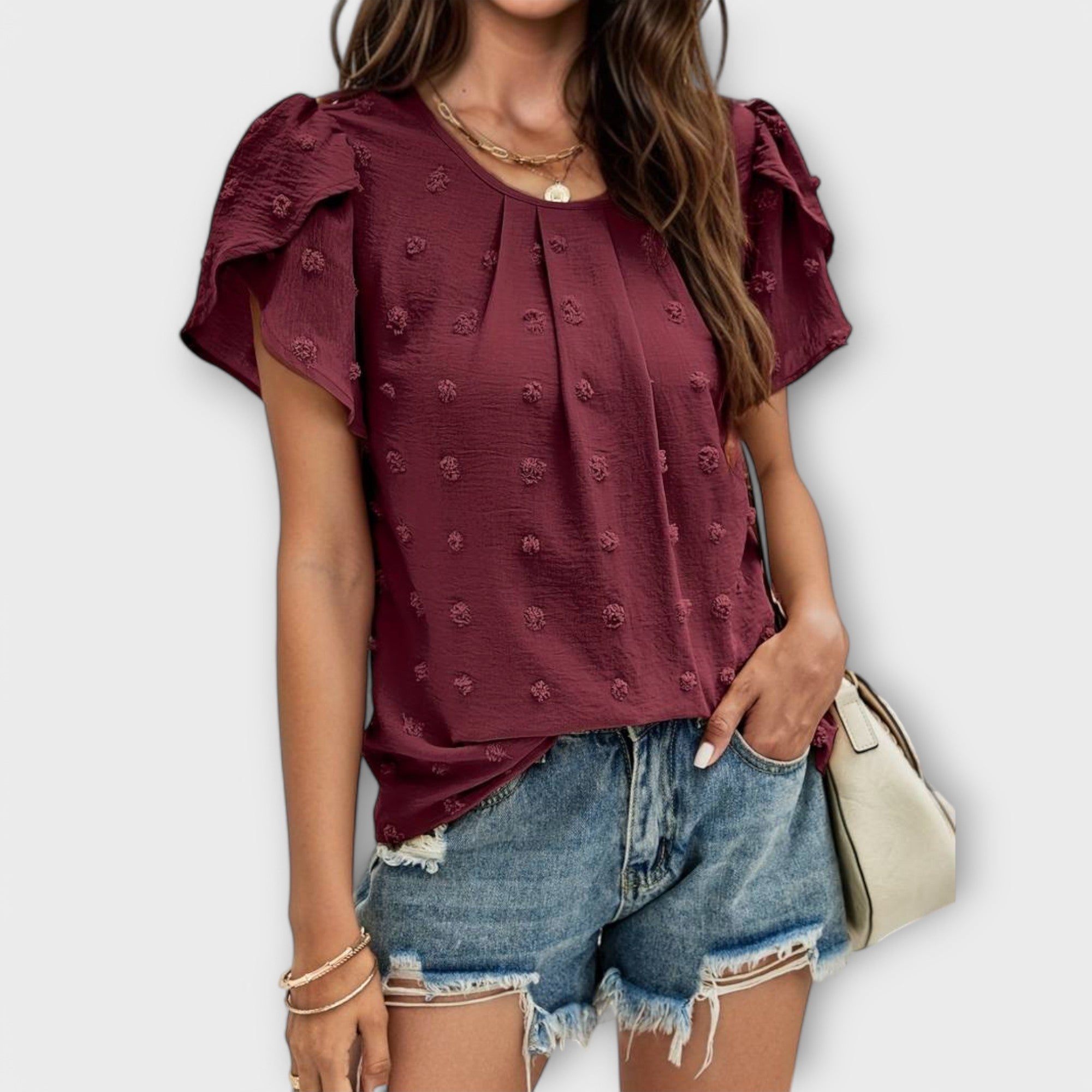Charlotte - blouse à pois
