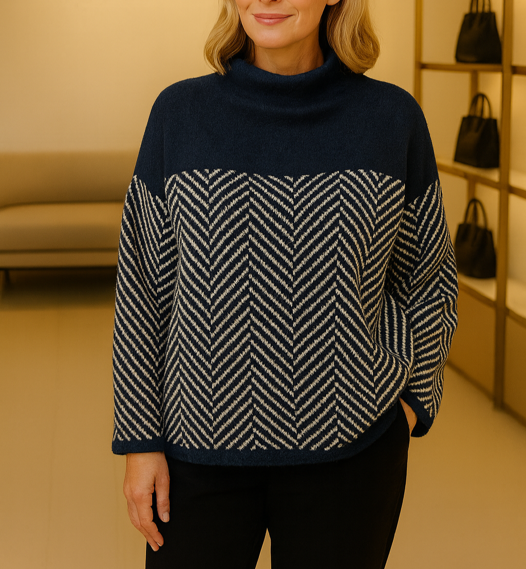 Malene | Pull en Coton à Col Roulé