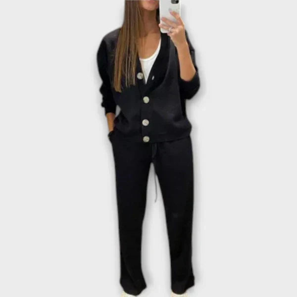 Blouse à Manches Longues et Pantalon