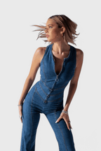Ditte | Salopette en Denim