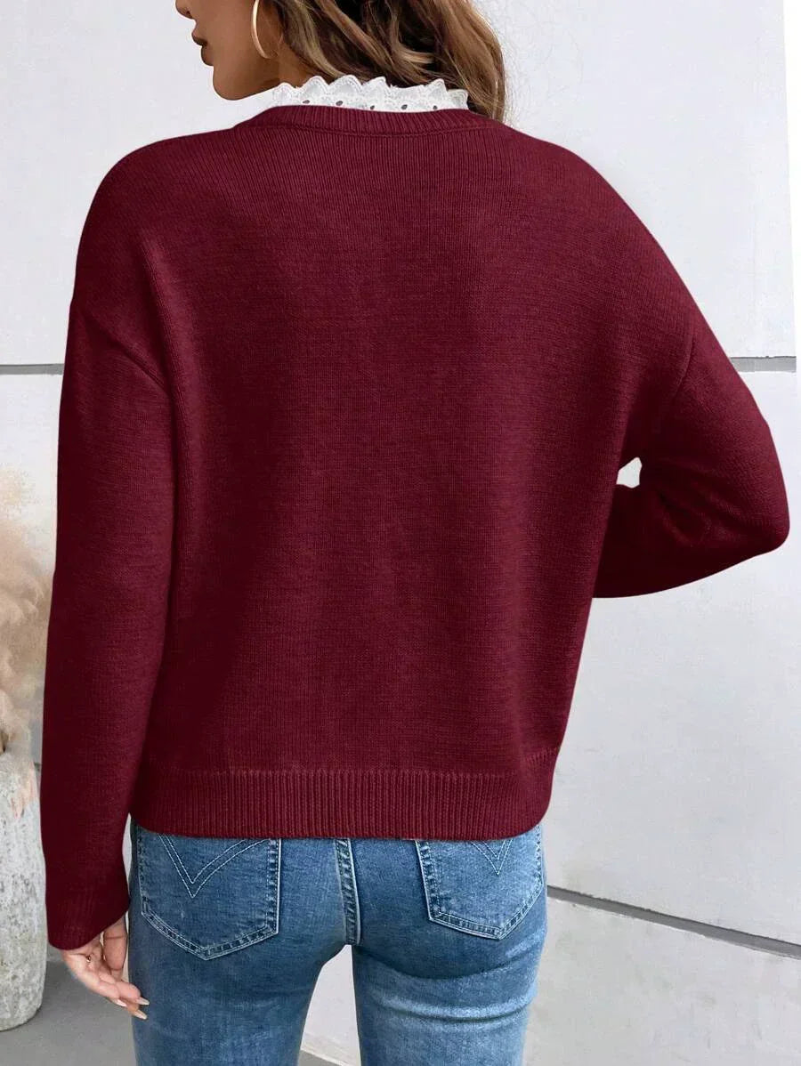 Maria | Blouse Élégante avec Col Français
