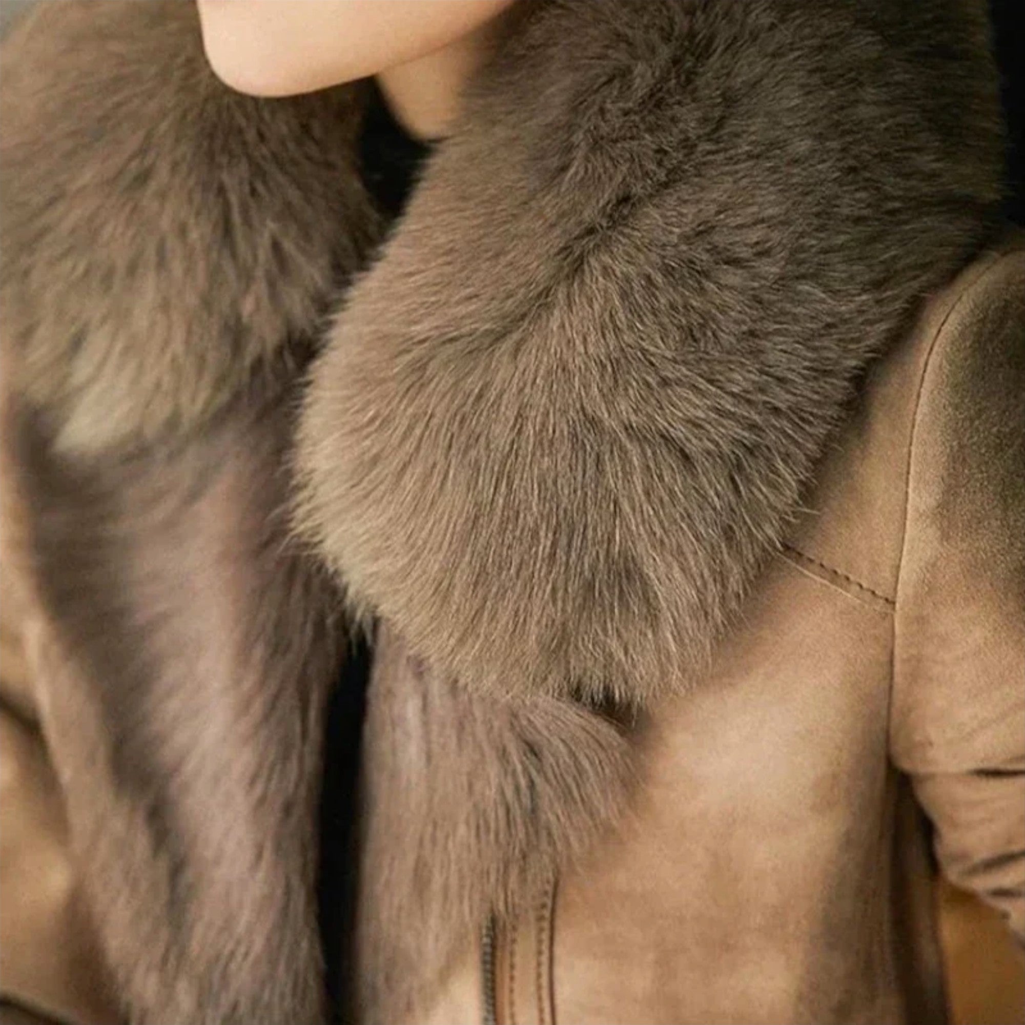 Veste en cuir de mouton