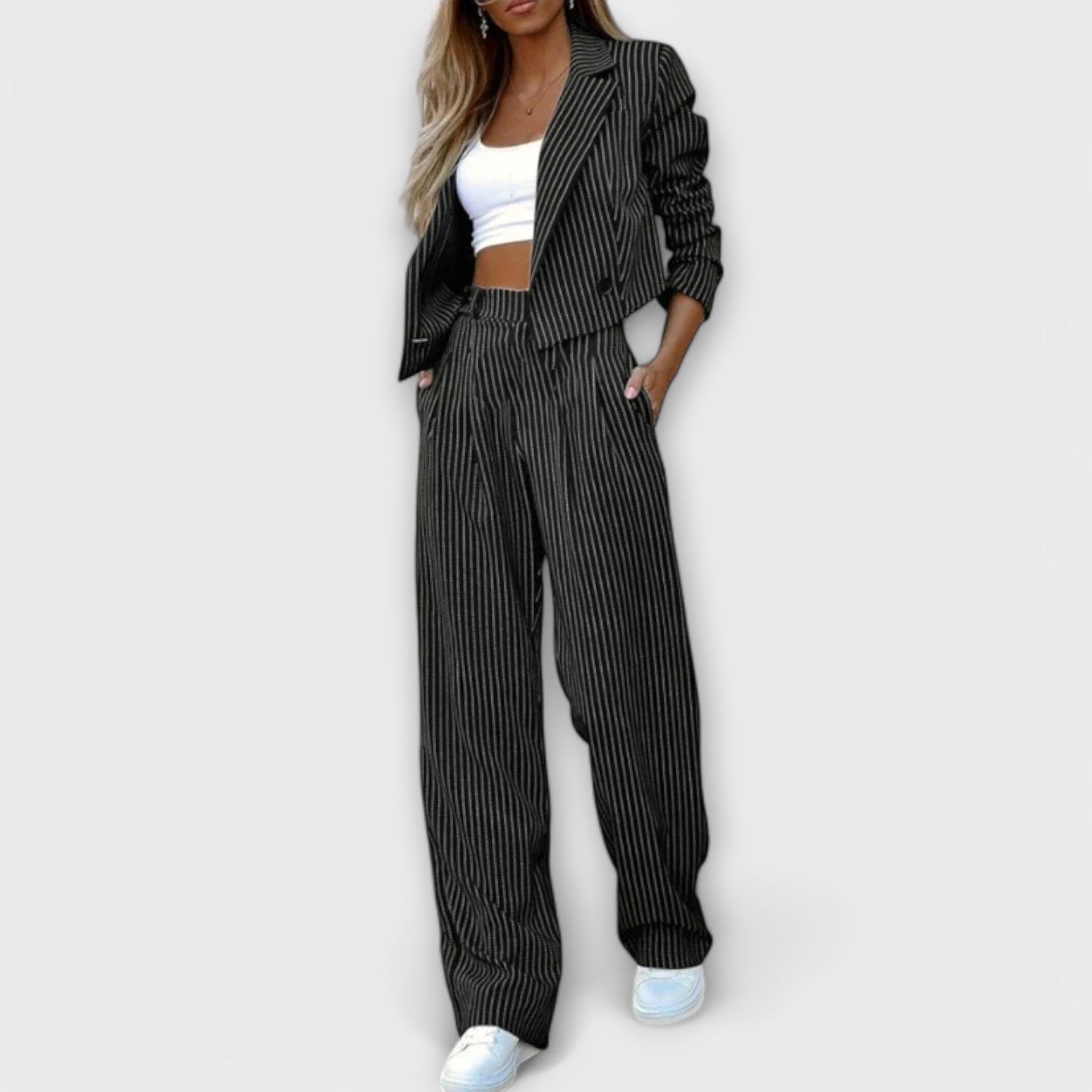 Costume Rayé Femme