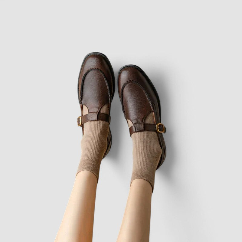 Avery - Chaussures Orthopédiques Mary Jane à Bout Carré