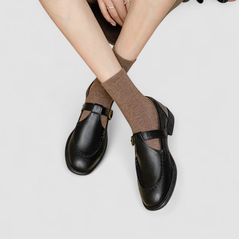 Avery - Chaussures Orthopédiques Mary Jane à Bout Carré