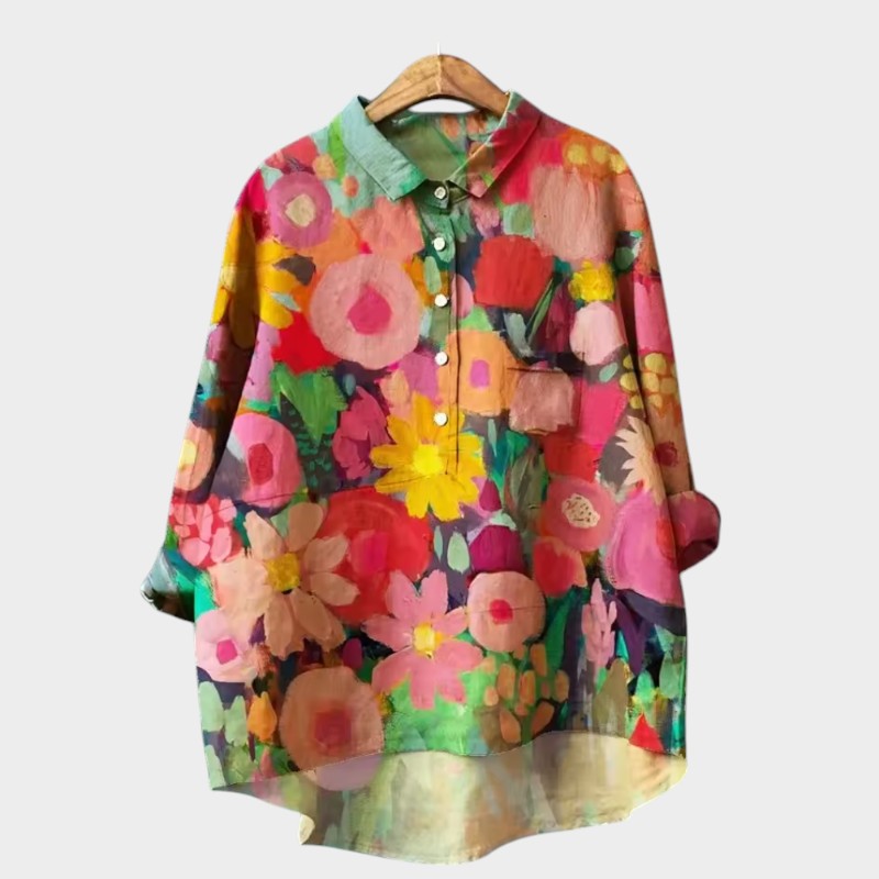 Yvonne | Blouse Premium avec Finitions en Dentelle