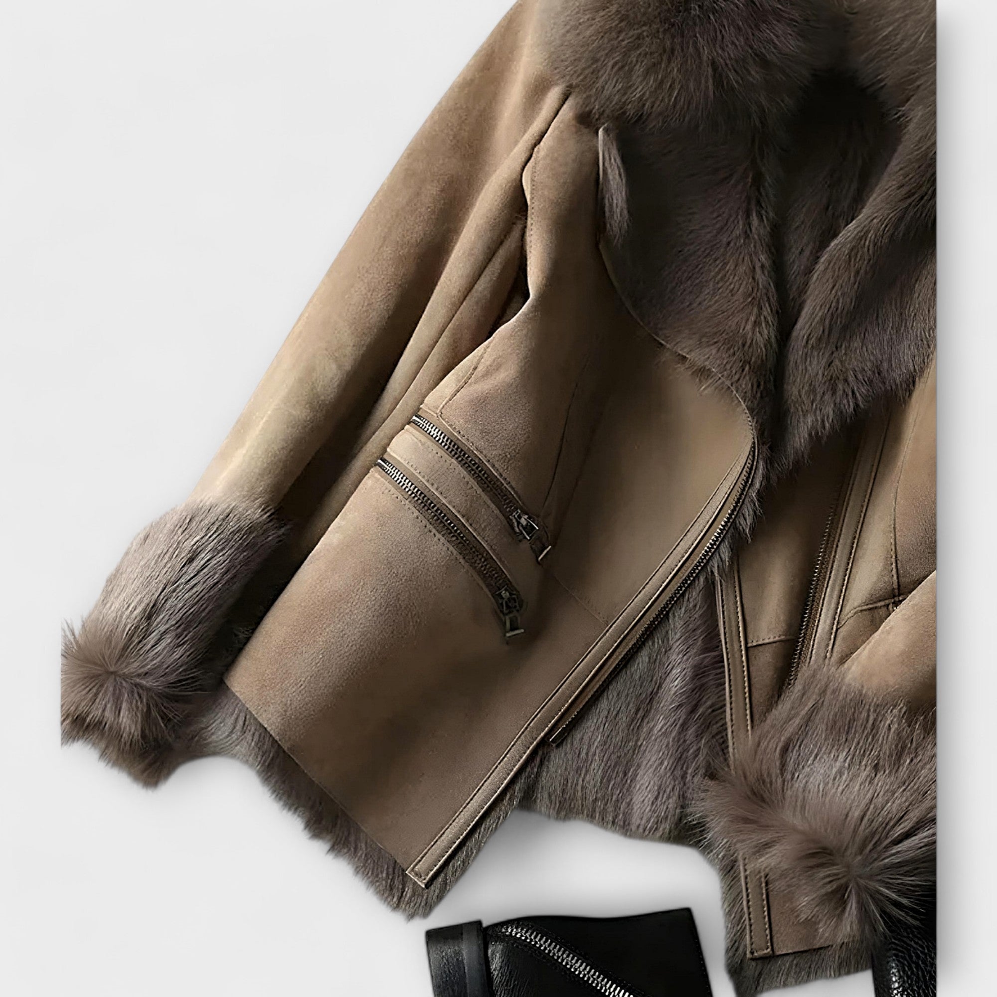 Veste en cuir de mouton