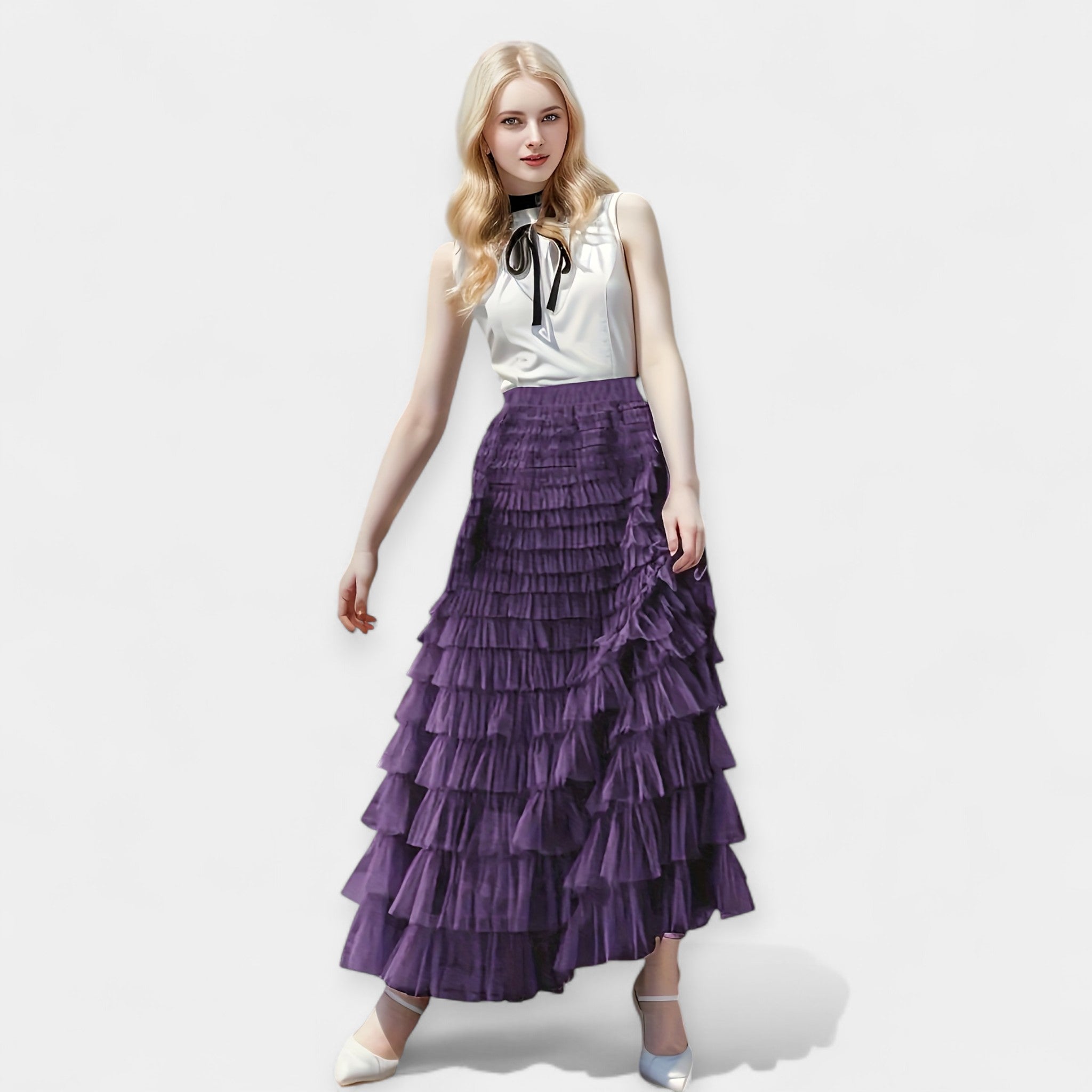 Jupe en Tulle avec Volume et Élégance