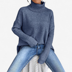 Frédérique™ Pull Doux avec Col Roulé
