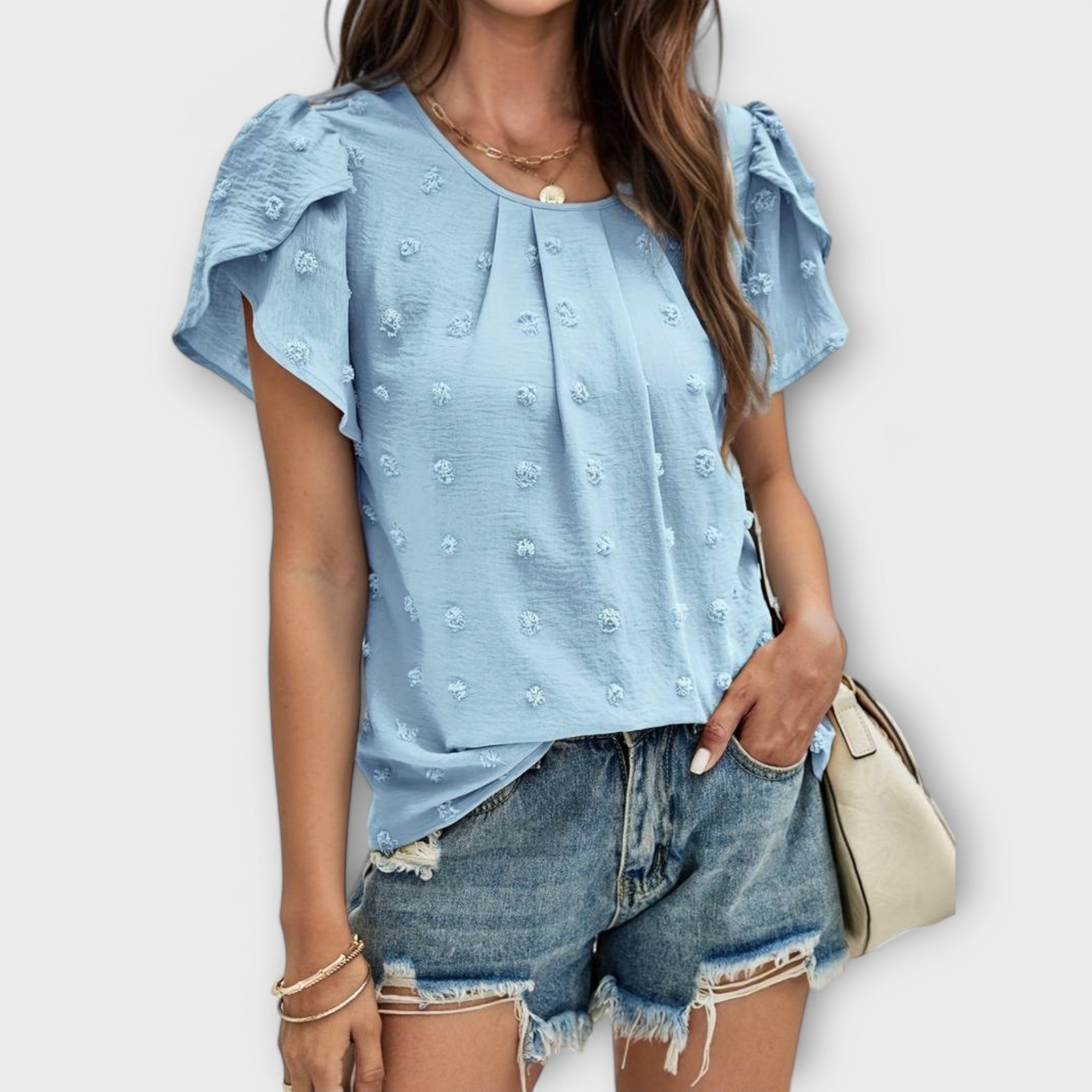 Charlotte - blouse à pois
