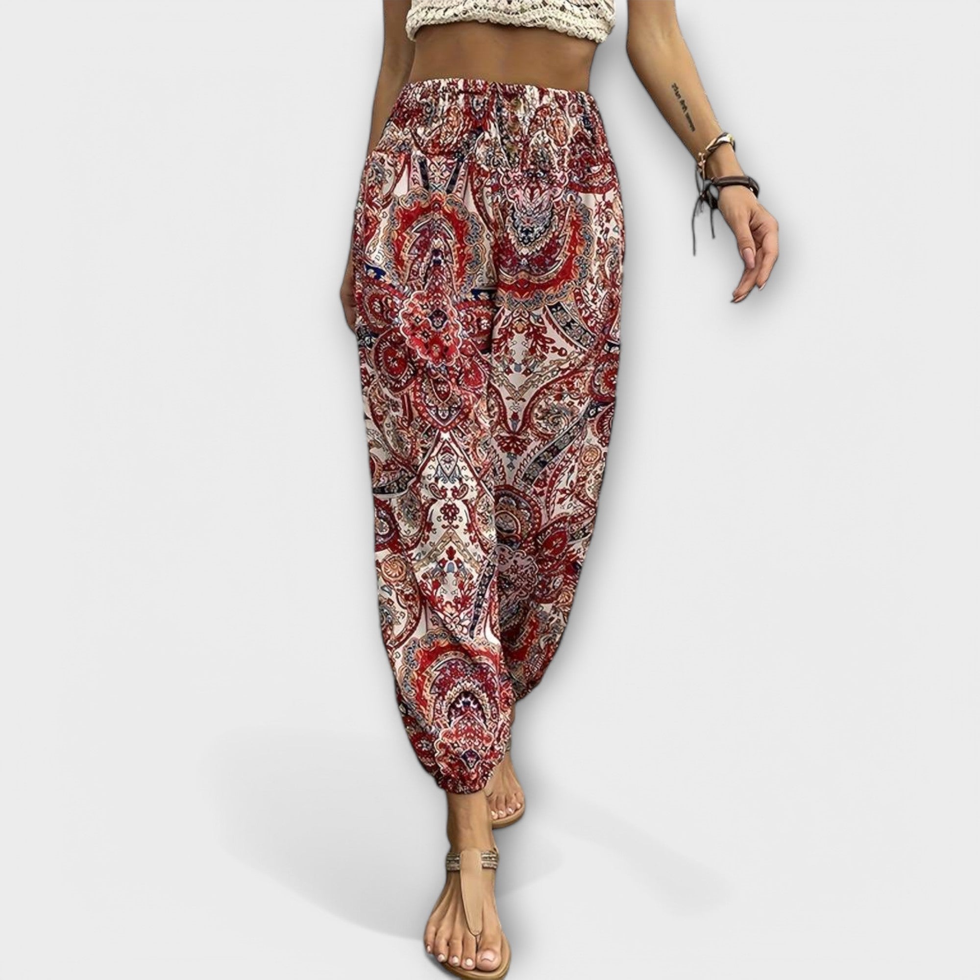 Pantalons avec Imprimé Ethnique