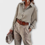 Ashley - Blouse Vintage à Manches Longues
