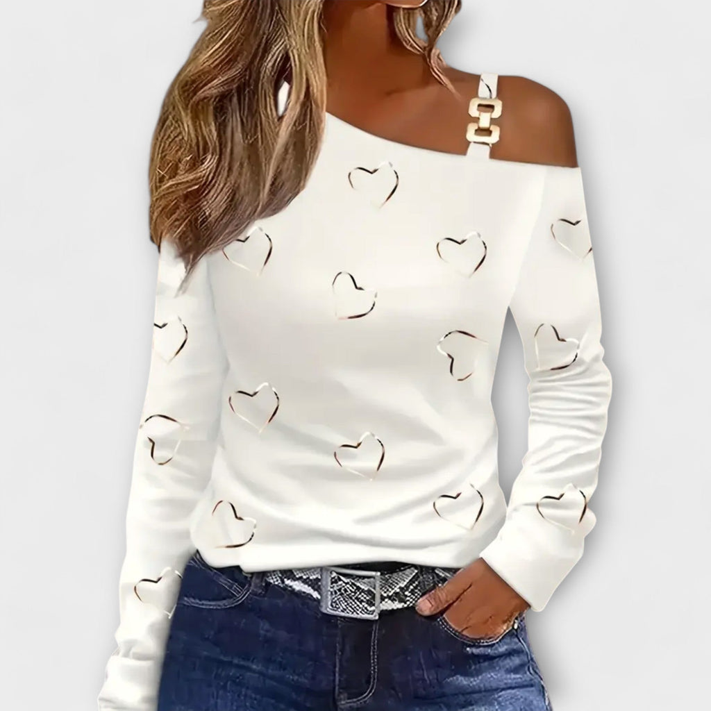 Evelyn - T-shirt décontracté à manches longues