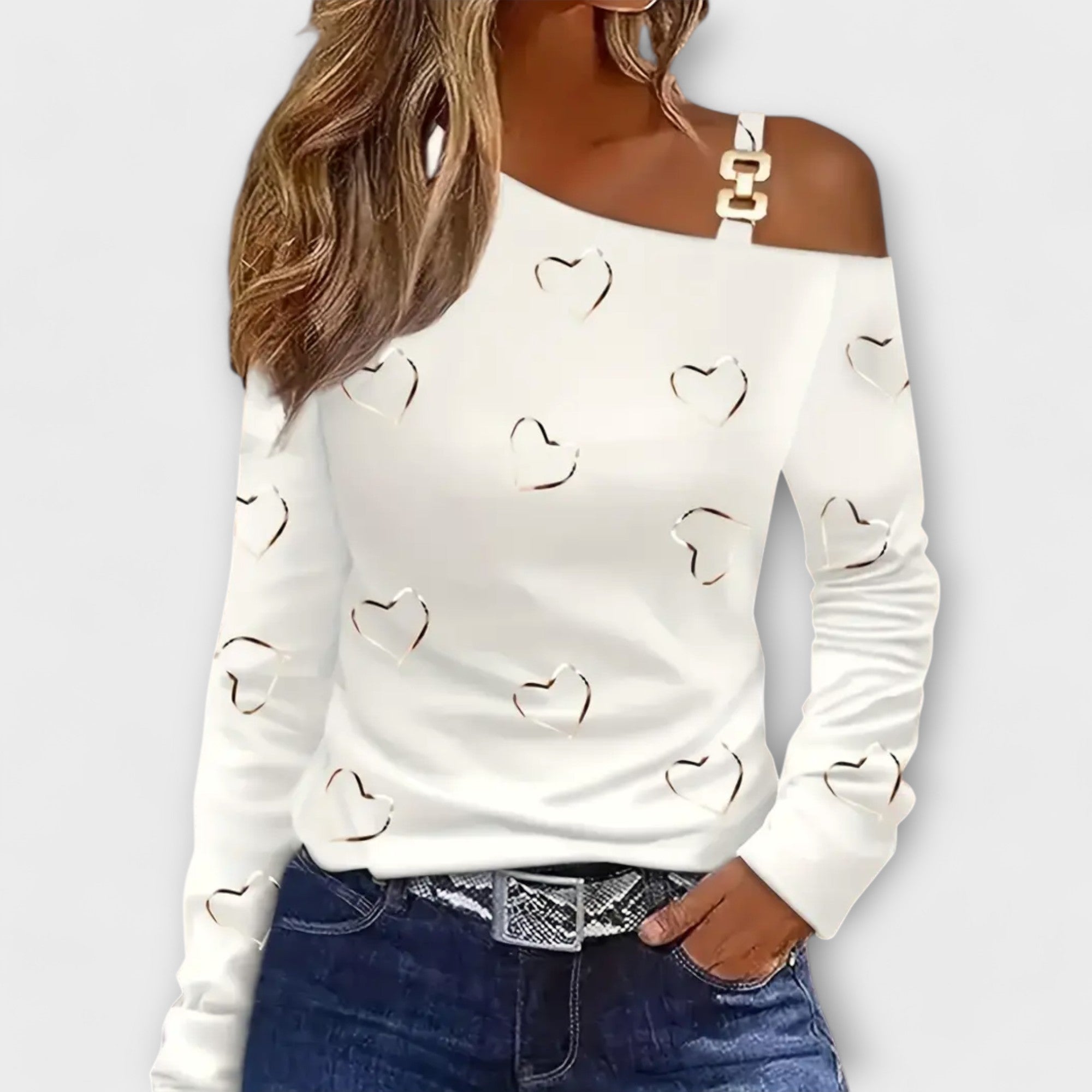 Evelyn - T-shirt décontracté à manches longues
