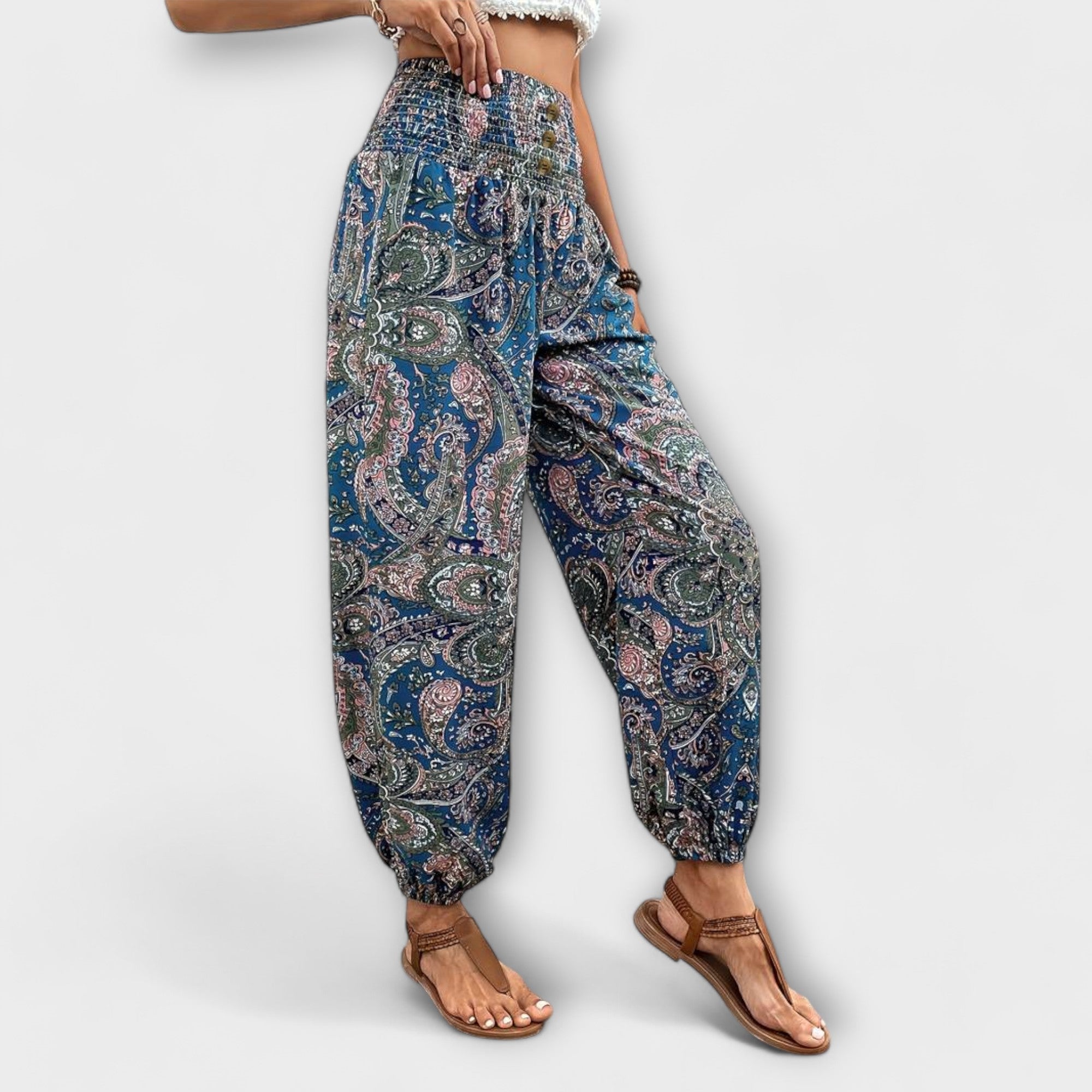 Pantalons avec Imprimé Ethnique