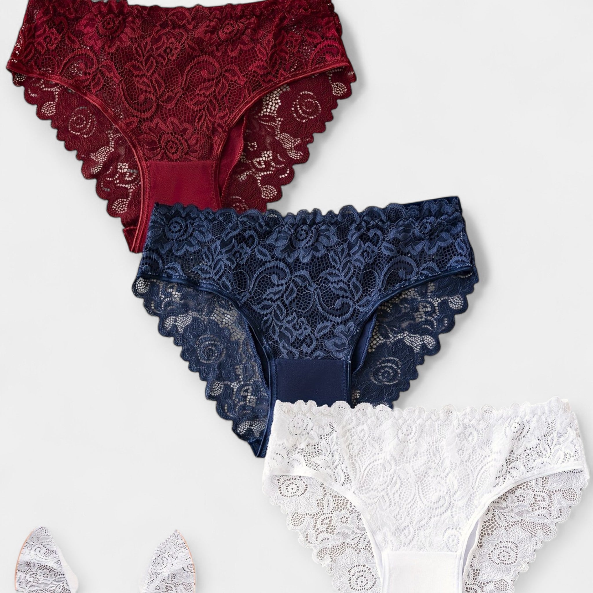 Lot de 3 Culottes en Dentelle