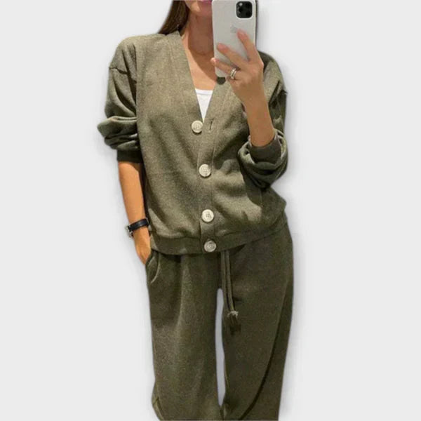 Blouse à Manches Longues et Pantalon