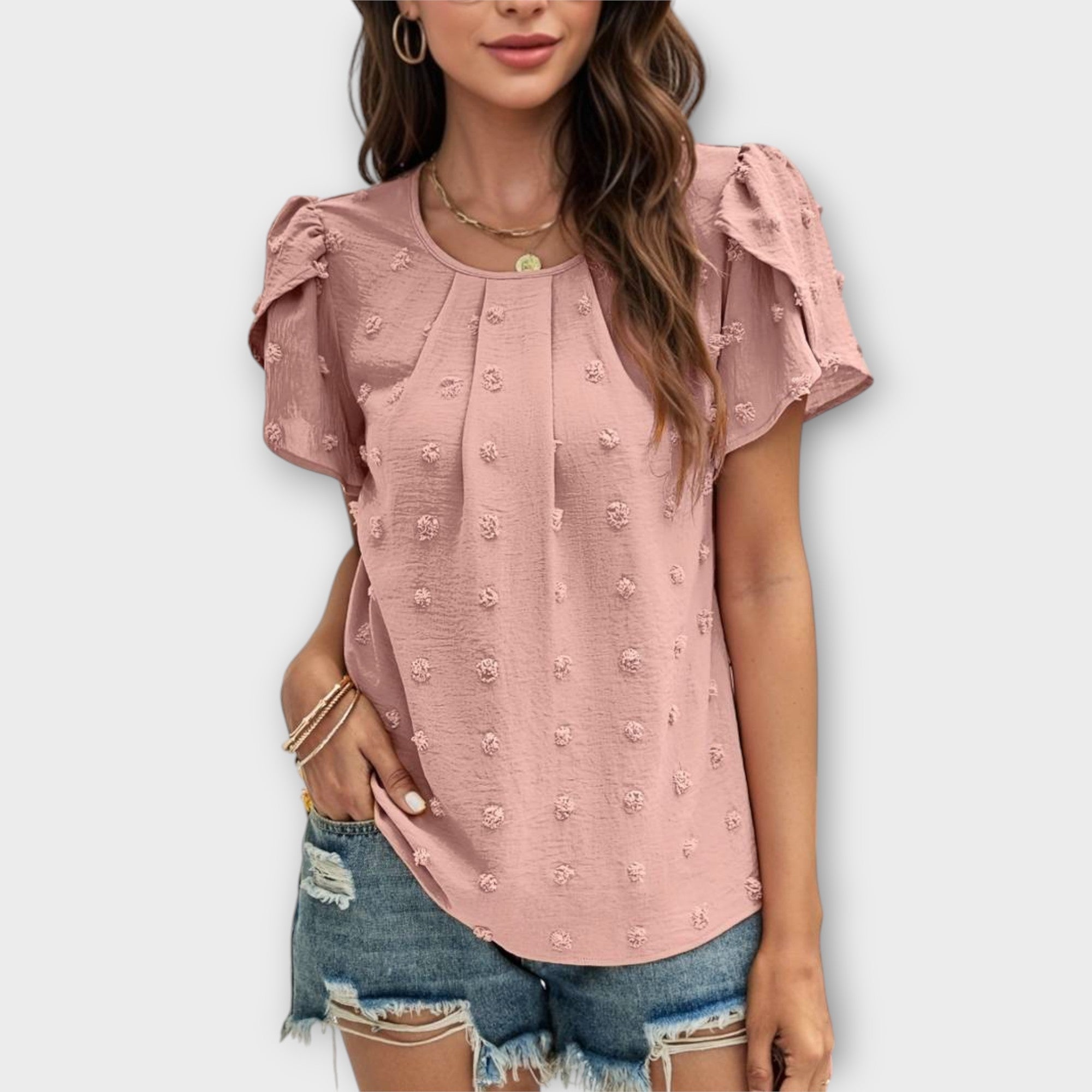 Charlotte - blouse à pois