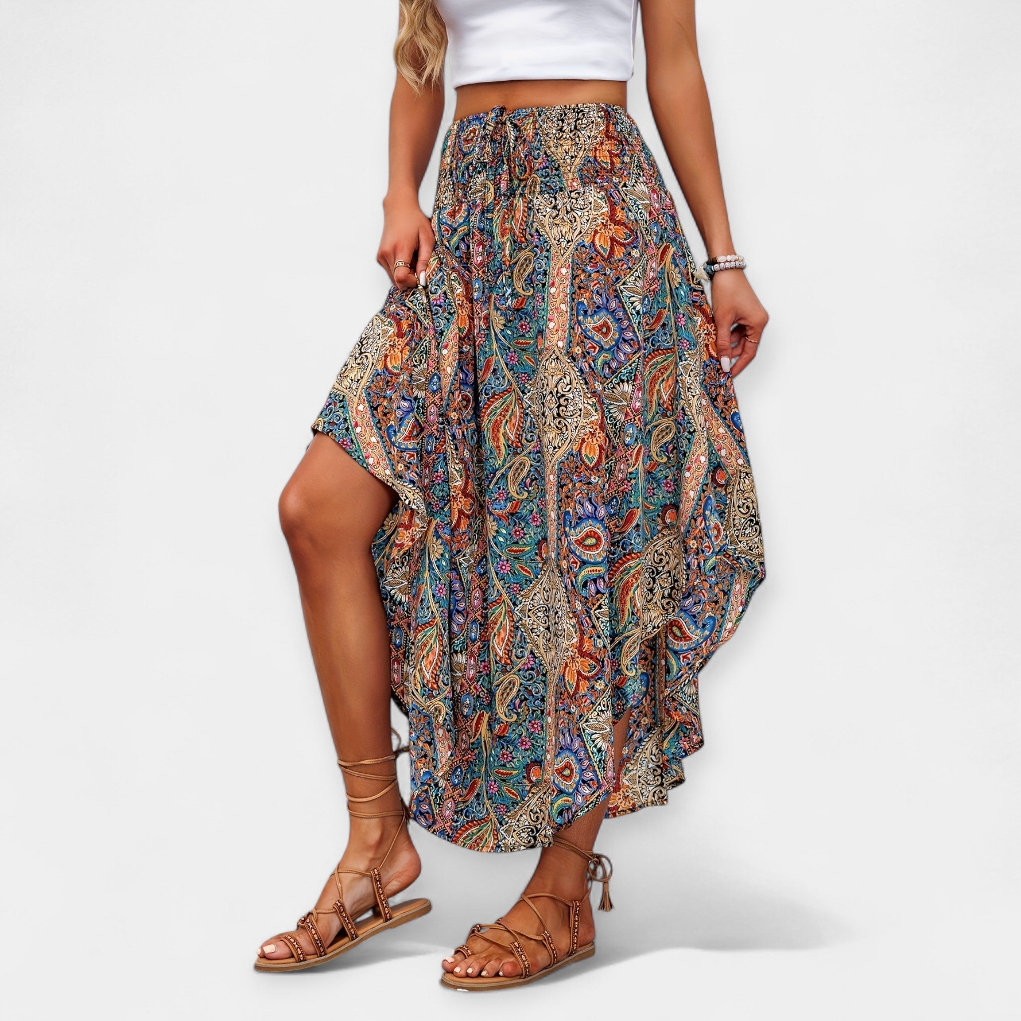 Jupe Florale A-Ligne