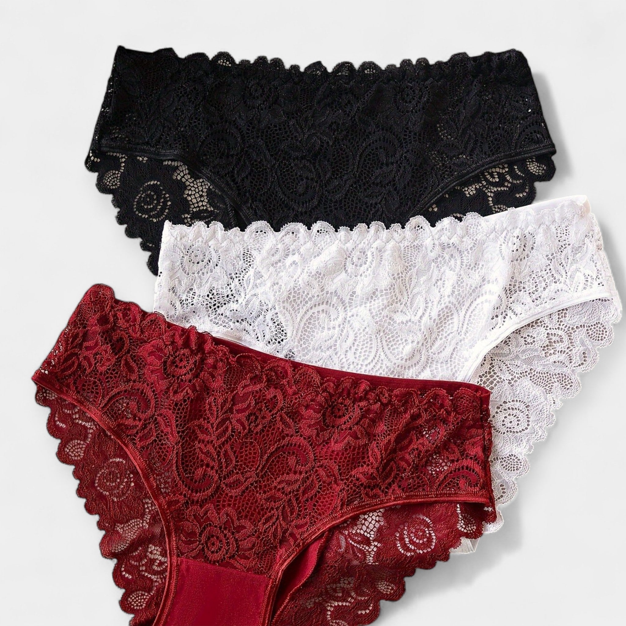 Lot de 3 Culottes en Dentelle