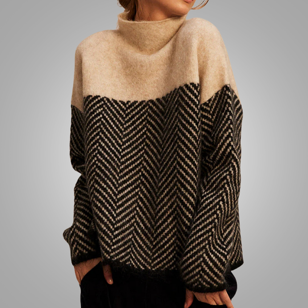 Malene | Pull en Coton à Col Roulé