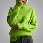 Denise | Pull Tricot à Col Montant Confortable