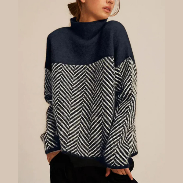 Malene | Pull en Coton à Col Roulé