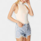 Body Minimaliste avec Col Montant
