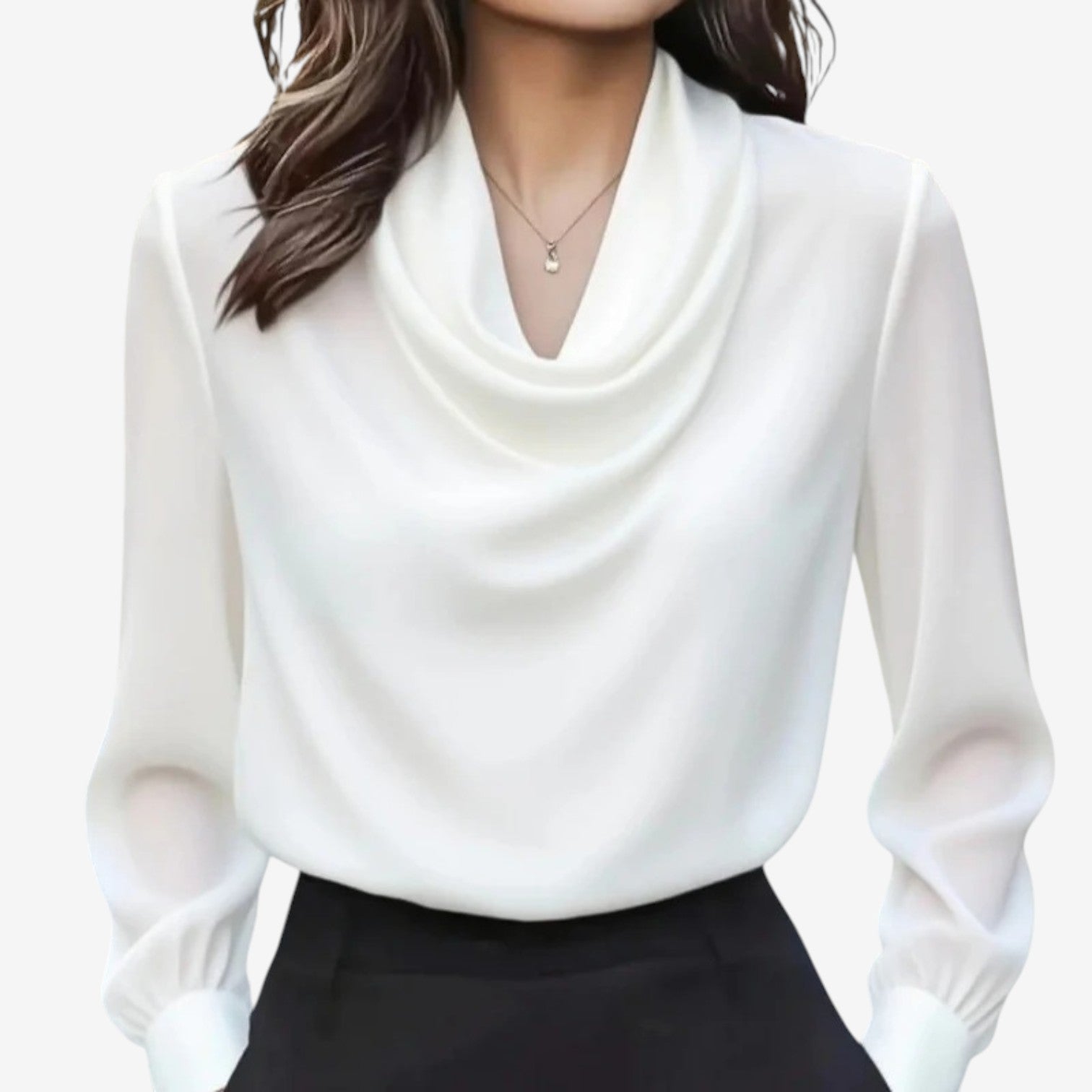 Blouse à Col Drapé Katia™